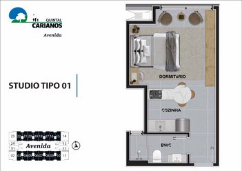 apartment em Avenida Deputado Diomício Freitas, Carianos - Florianópolis - SC