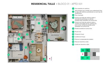 apartment em Avenida Cristino Dias da Cunha, Jardim Santa Tereza - Taubaté - SP