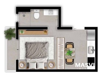 apartment em Travessa Antenor Cardoso da Silva, Trindade - Florianópolis - SC