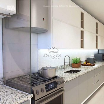 apartment em Rua Padre José de Anchieta, Aviação - Praia Grande - SP