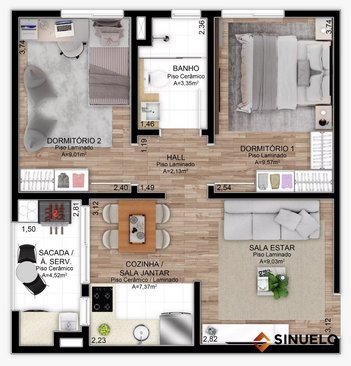 apartment em Rua Henri Dunant, Operário - Novo Hamburgo - RS