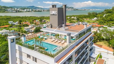 apartment em Estrada Haroldo Soares Glavan, Cacupé - Florianópolis - SC