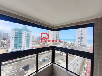 apartment em Rua Primeiro de Janeiro, Mirim - Praia Grande - SP