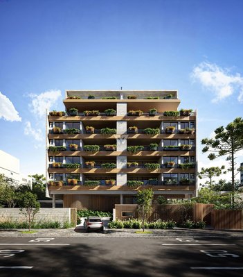 apartment em Rua Francisco Rocha, Batel - Curitiba - PR