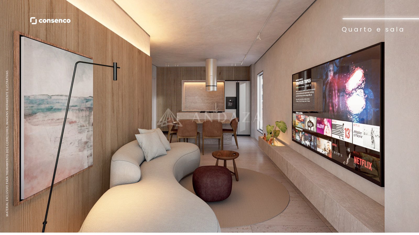 Sala - sugestão de decoração