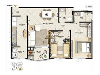 apartment em Rua Francisco Pedro Machado, Barreiros - São José - SC
