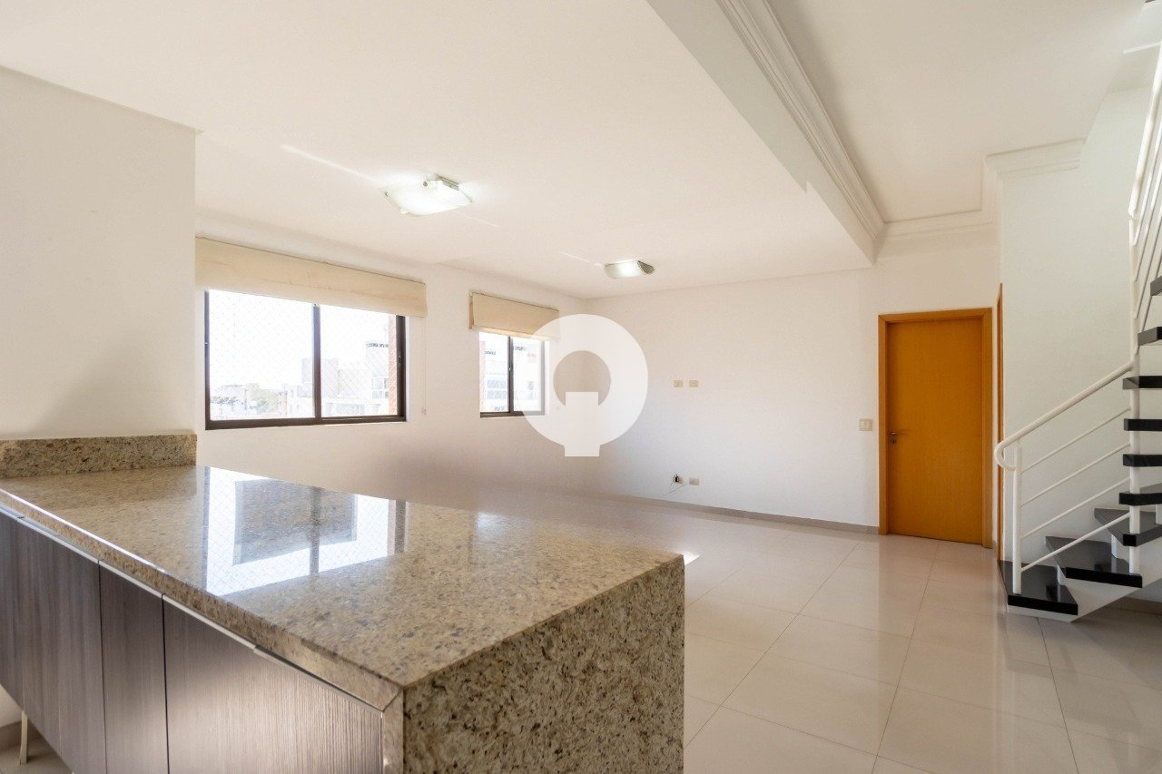 3apartamento cobertura face norte vista sala de jantar sala de estar cozinha 2 quartos suite churras