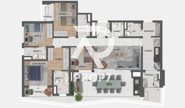 apartment em Avenida Armando Ferrentini, Paraíso - São Paulo - SP