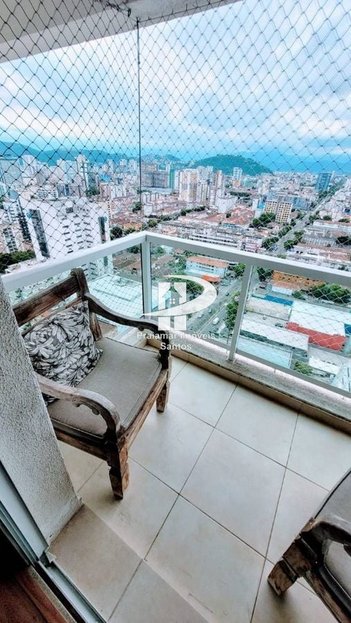 apartment em Avenida Conselheiro Nébias, Encruzilhada - Santos - SP