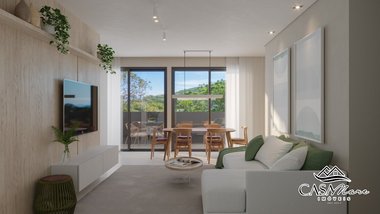 apartment em Estrada Haroldo Soares Glavan, Cacupé - Florianópolis - SC