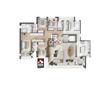 apartment em Avenida Major Miguel Naked, Jardim das Colinas - São José dos Campos - SP