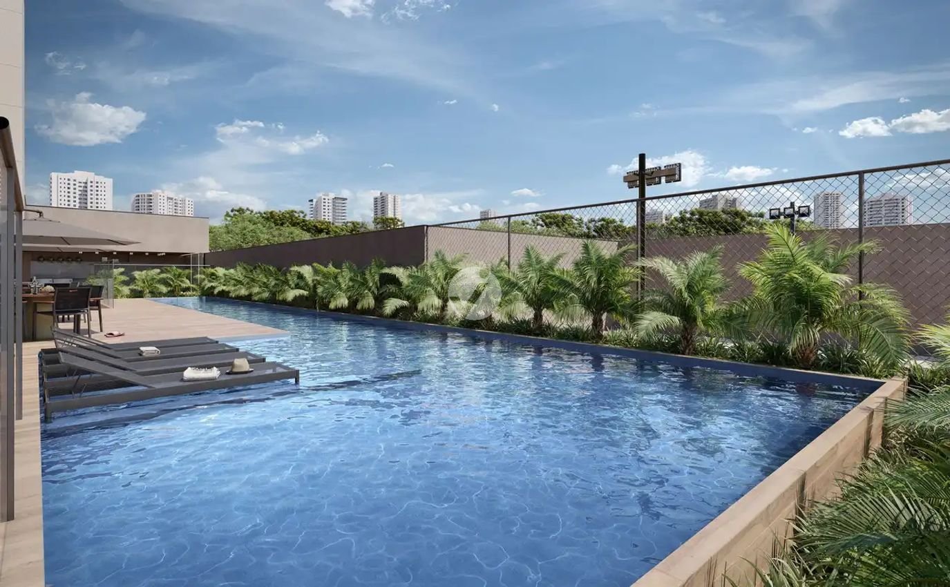 Piscina com deck