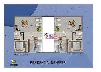 apartment em Rua Rio Grande do Sul, Menezes (Justinópolis) - Ribeirão das Neves - MG