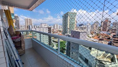 apartment em Rua Colômbia, Guilhermina - Praia Grande - SP