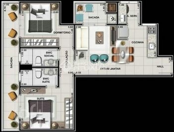 apartment em Avenida Prefeito Waldemar Vieira, Saco dos Limões - Florianópolis - SC