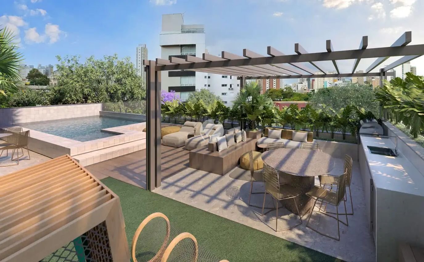 Piscina e espaço gourmet