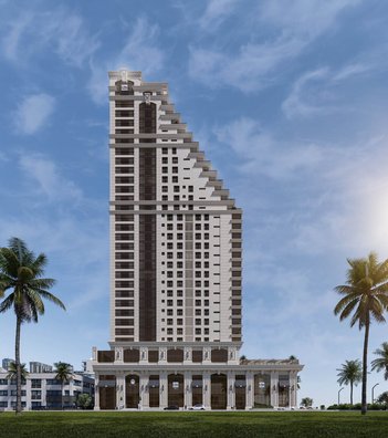apartment em Rua 283, Meia Praia - Itapema - SC