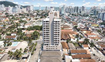 apartment em Avenida Marechal Mascarenhas de Moraes, Canto do Forte - Praia Grande - SP