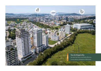 apartment em Rua do Bunganvília, Pedra Branca - Palhoça - SC
