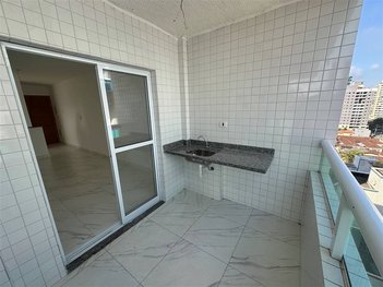 apartment em Rua Estados Unidos, Guilhermina - Praia Grande - SP