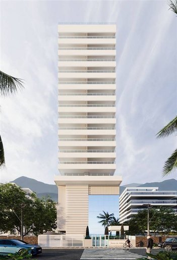apartment em Praça Claudio Doneaux, Caiçara - Praia Grande - SP