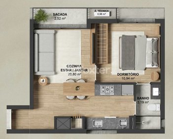 apartment em Avenida Mariland, Mont Serrat - Porto Alegre - RS