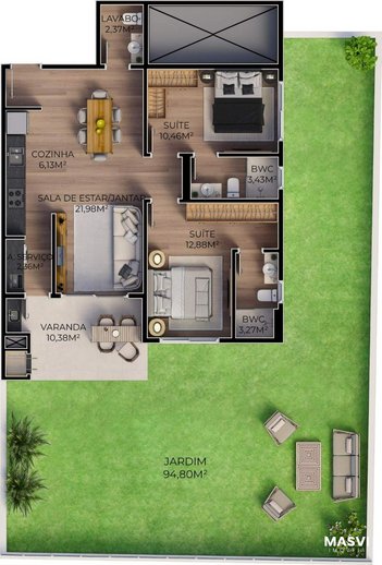 apartment em Luiz Elias Daux, Ingleses do Rio Vermelho - Florianópolis - SC