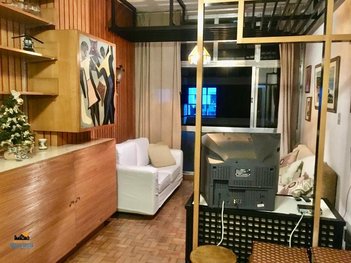 apartment em Rua Saldanha da Gama, Itararé - São Vicente - SP