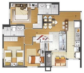 apartment em Rua Alegre, Santa Paula - São Caetano do Sul - SP