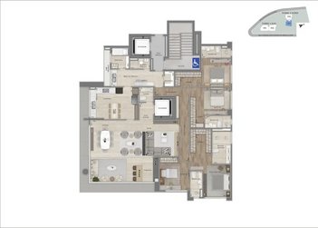 apartment em Praça Nossa Senhora da Abadia, Jardim das Mangabeiras - Nova Lima - MG