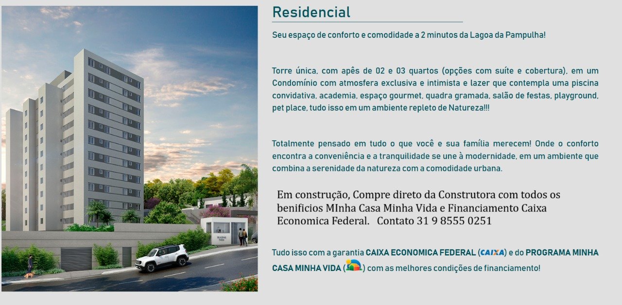 Apartamento com 2 quartos — Braúnas, Belo Horizonte