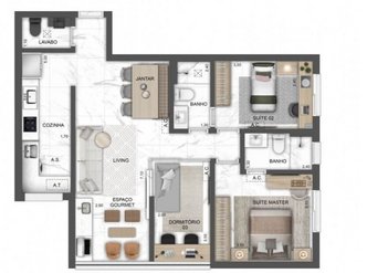 apartment em Rua Carvalho de Freitas, Vila Andrade - São Paulo - SP