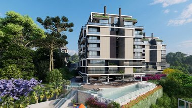 apartment em Rua Catarina Margarida Luvizoto Gorda, Mossunguê - Curitiba - PR