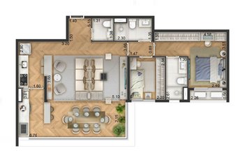 apartment em Rua Conde de Itu, Jardim Santo Amaro - São Paulo - SP