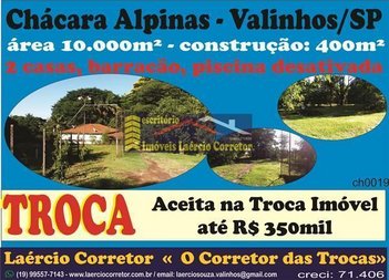 agricultural em Alameda Mangabeira, Chácaras Alpina - Valinhos - SP