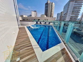 apartment em Rua Doutor Samuel Augusto Leão de Moura, Caiçara - Praia Grande - SP