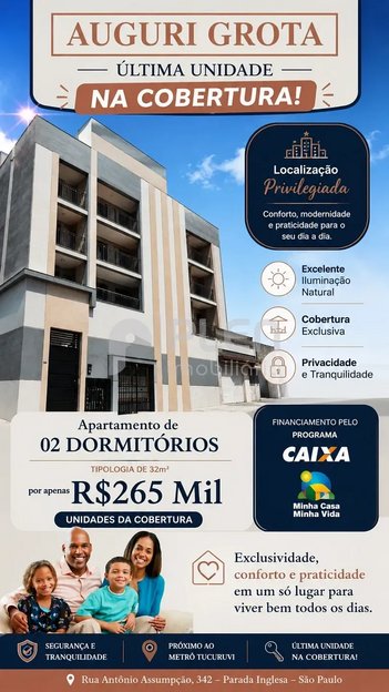 apartment em Rua Antônio Assumpção, Parada Inglesa - São Paulo - SP