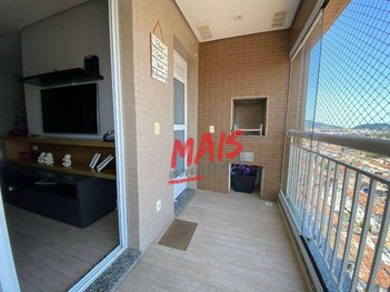 apartment em Rua Santos Dumont, Estuário - Santos - SP