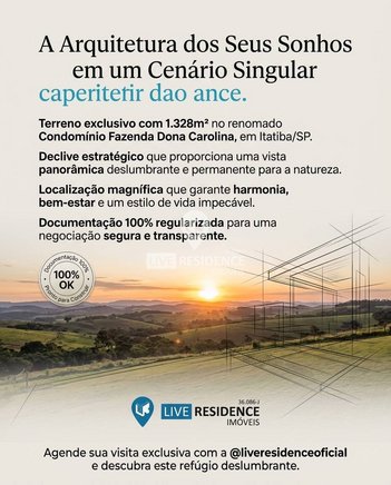 land_lot em Rua da Casa Grande, Loteamento Fazenda Dona Carolina - Itatiba - SP