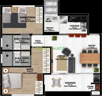 apartment em Rua José Pereira da Costa, Vila Marumby - Maringá - PR
