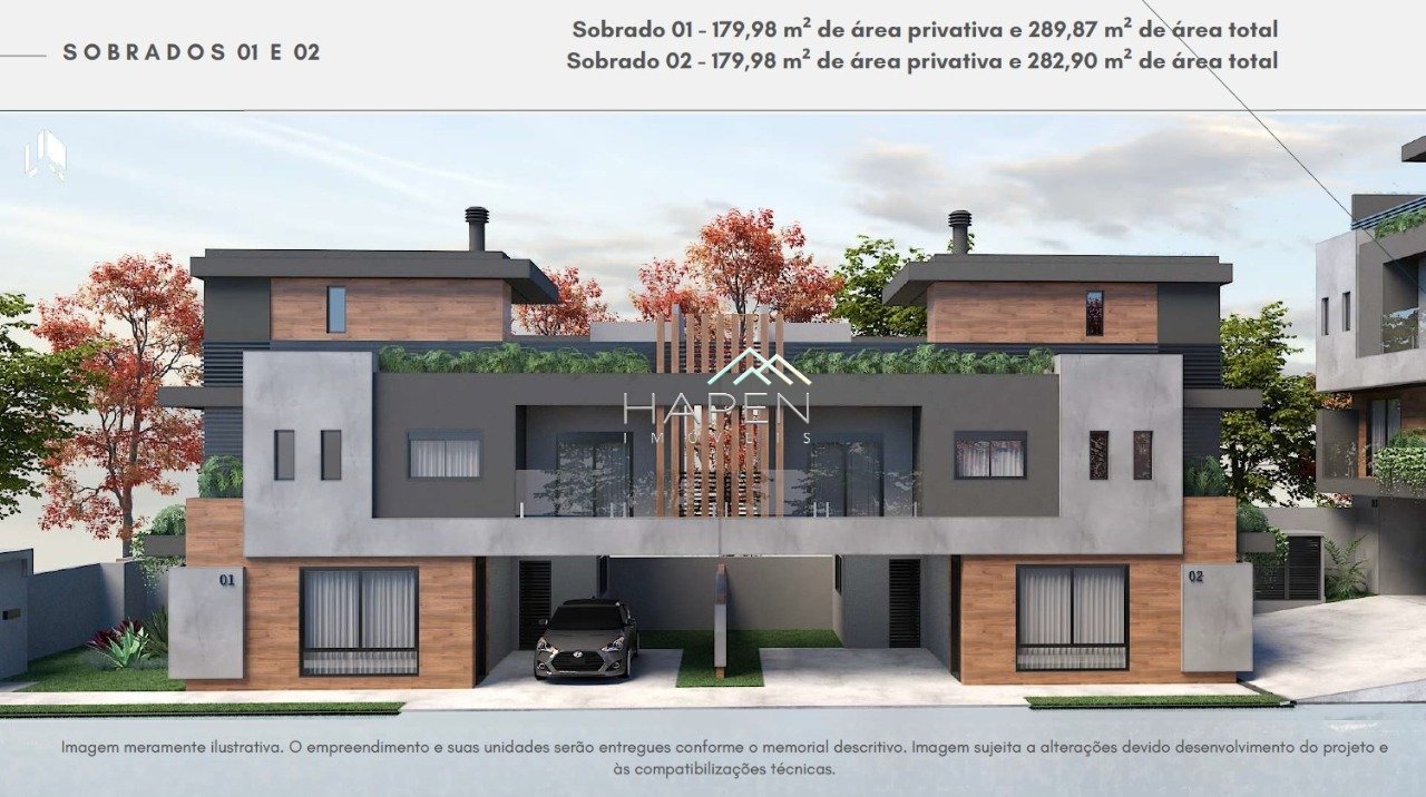 Sobrado novo à venda no Ahú