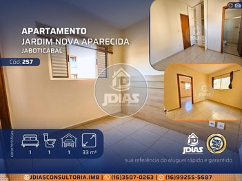apartment em Alameda Augusto César Valli, Jardim Nova Aparecida - Jaboticabal - SP