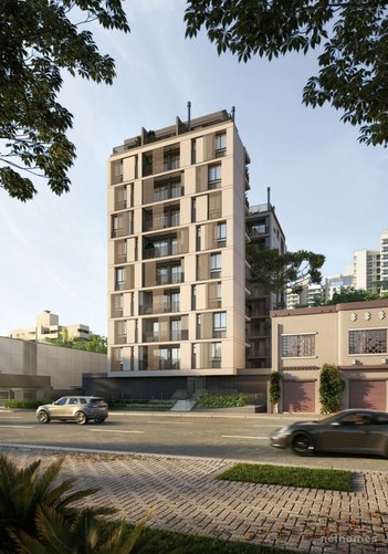 apartment em Rua Brigadeiro Franco, Mercês - Curitiba - PR