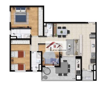 apartment em Rua Tatuí, Casa Branca - Santo André - SP