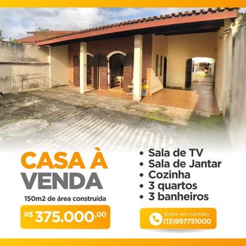 house em Rua Acre, Cibratel II - Itanhaém - SP