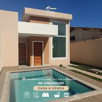 house em Rodovia Amaral Peixoto, Village Rio das Ostras - Rio das Ostras - RJ