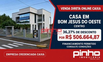 house em Rua Padre Darci, Centro - Bom Jesus do Oeste - SC