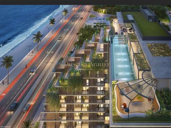 apartment em Avenida Octávio Mangabeira, Jardim Armação - Salvador - BA