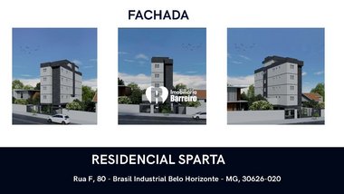 apartment em Rua F, Brasil Industrial (Barreiro) - Belo Horizonte - MG