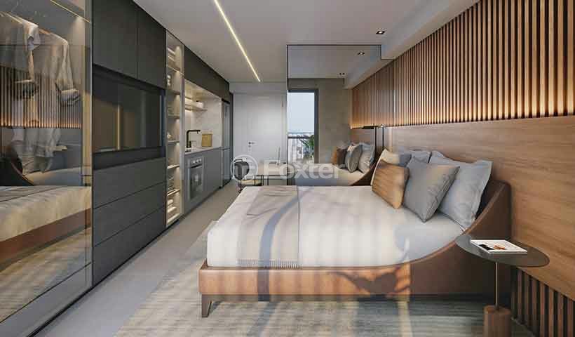 quarto-moderno-com-cama-de-casal-e-painel-de-madeira